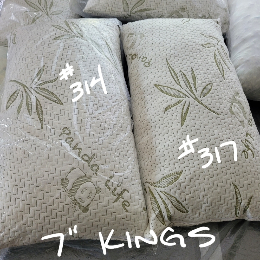 Bamboo #317 Pillow 7" Shredded Memory Foam Soft Removable Zip Cover - Picture 11 of 15